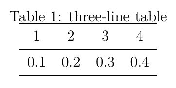 3linetable